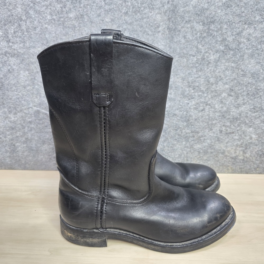 Red Wing Shoes Pecos Style Black  Pull On Boots 1192 Men's Size 8 B